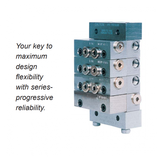 จำหน่ายอุปกรณ์จ่ายสารหล่อลื่น ปั๊มสูบอุตสาหกรรม  - วาล์วแบ่ง Trabon Divider Valve